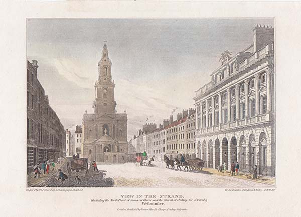 View in the Strand including the North Front of Somerset House.....