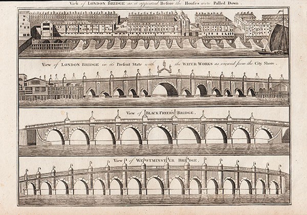 View of London Bridge as it appeared Before the Houses were Pulled Down