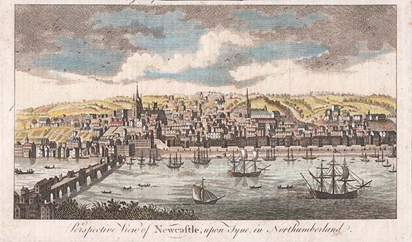 Perspective View of Newcastle upon Tyne in Northumberland