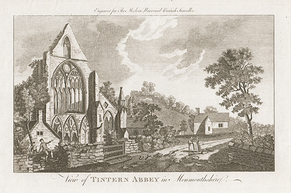 View of Tintern Abbey in Monmouthshire
