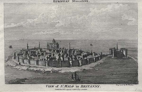 View of St Malo in Britanny