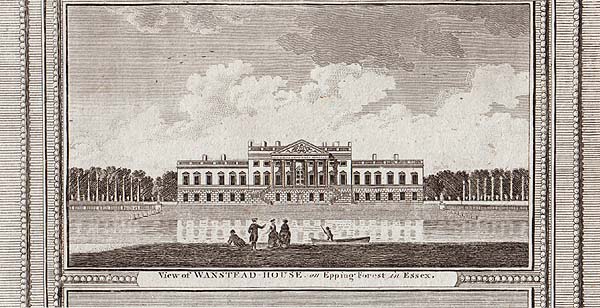 View of Wanstead House on Epping Forest in Essex