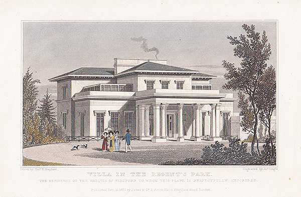 Villa in the Regent's Park The Residence of the Marquis of Hertford 