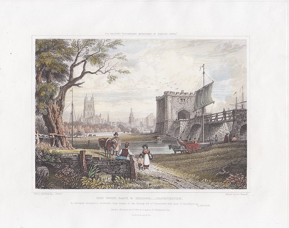 The West Gate and Bridge, Gloucester.