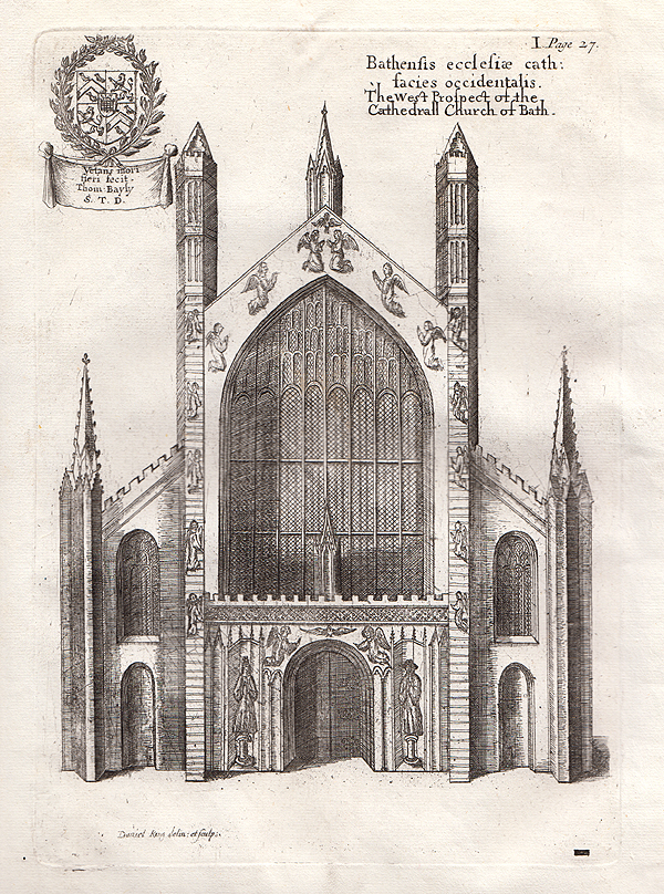 The West Prospect of the Cathedral Church of Bath