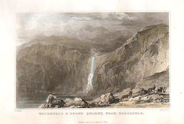 Waterfall & Stone Quarry near Boscastle