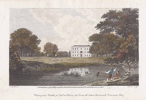 Waterpery House in Oxfordshire the Seat of John Barnard Curzon Esq 