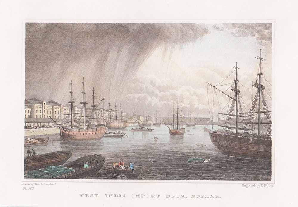 West India Import Dock, Poplar.