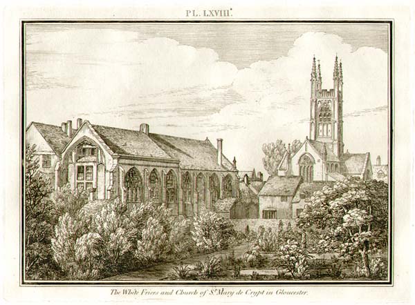 The White Friers and Church of St Mary de Crypt in Gloucester