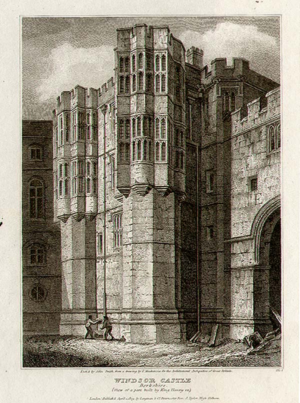 Windsor Castle  -  View of a part built by King Henry VII