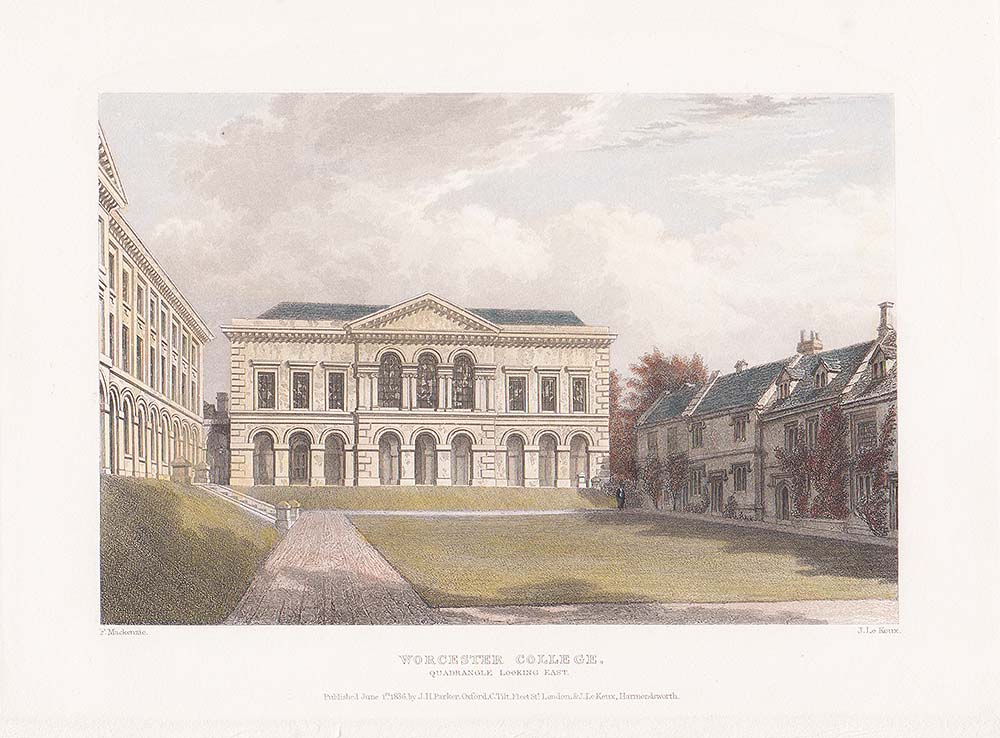 Worcester College Quadrangle looking East.