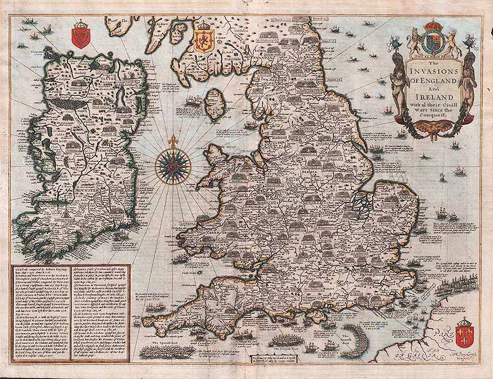 John Speed  -  The Invasions of England and Ireland