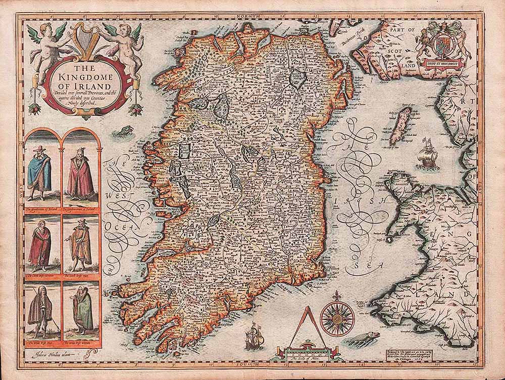 John Speed  -  The Kingdom of Ireland