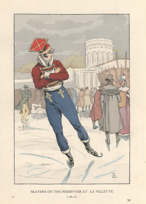 Skaters on the Reservoir at La Villette