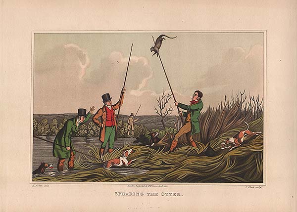 Spearing the Otter  -  Henry Alken 