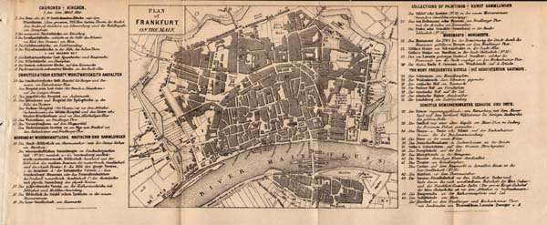 Plan of Frankfurt on the Main