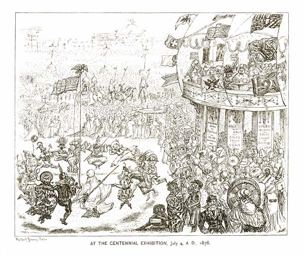 At the Centennial Exhibition July 4 AD 1876