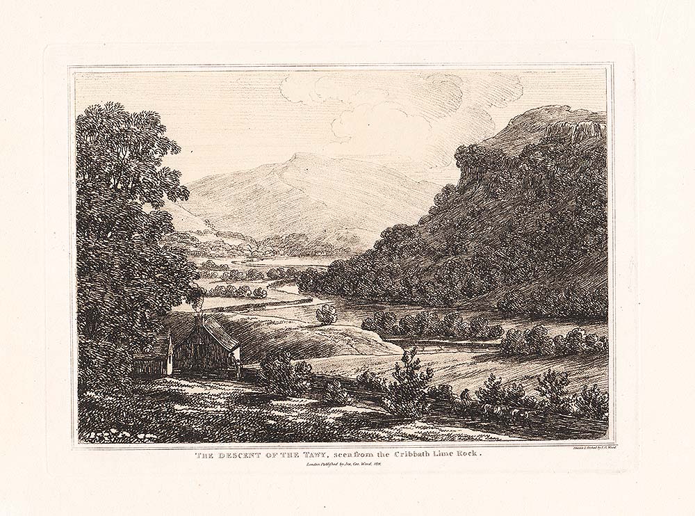 The Descent of the Tawy seen from the Cribbath Lime Rock 